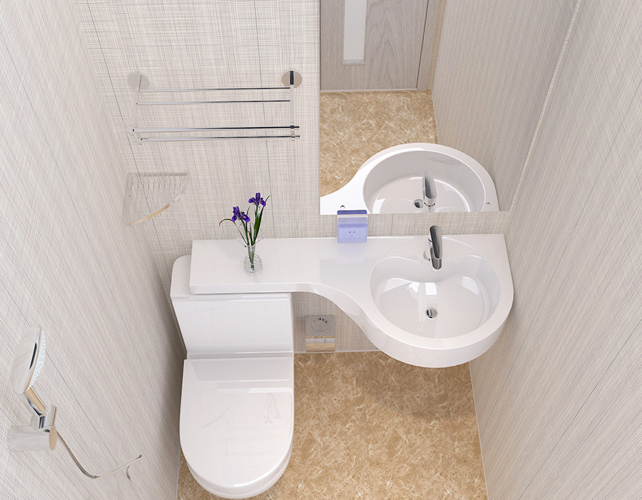 Unit Kamar Mandi Pracetak Modular Hotel Serat Resin PEC Panel Penuh