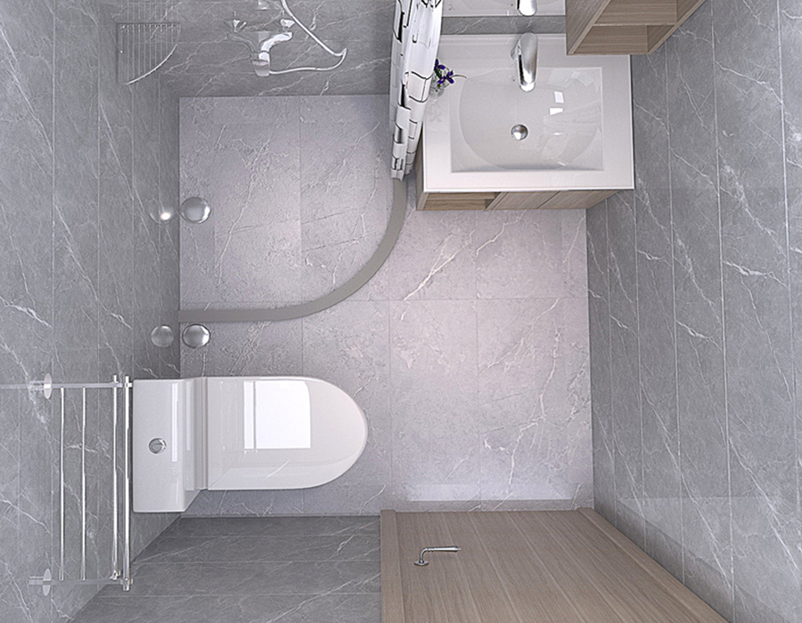 Unit Kamar Mandi Apartemen Terintegrasi Panel Serat Resin PEC