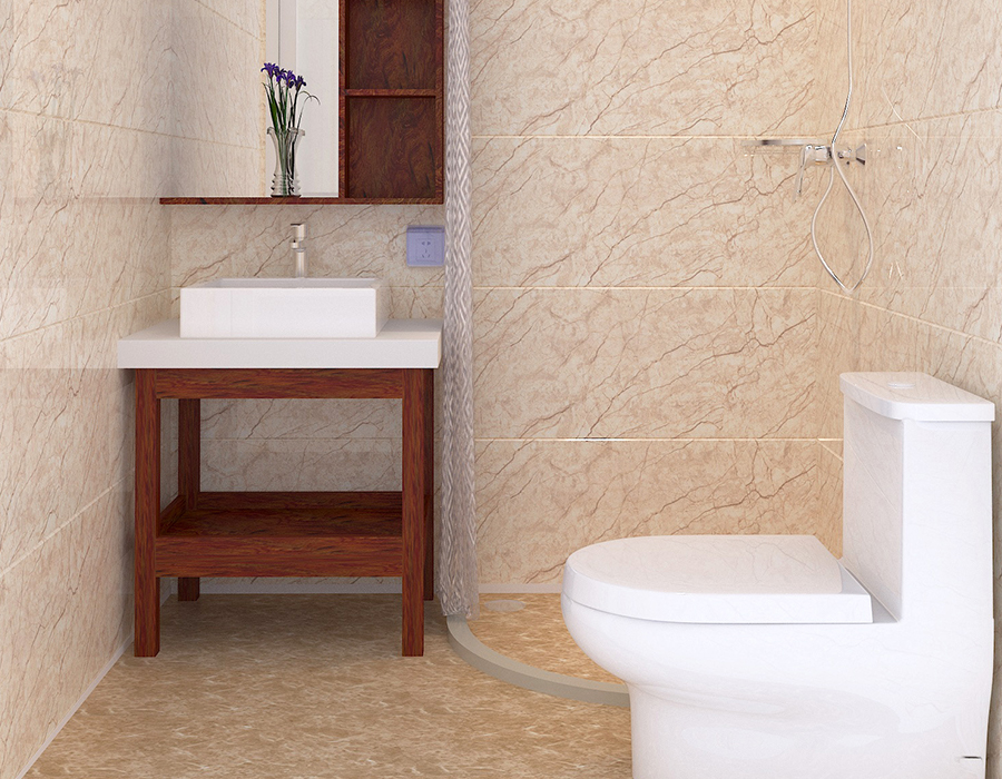 Kamar Mandi Modular Pemasangan Cepat Menampilkan Panel Dalam Serat Resin PEC