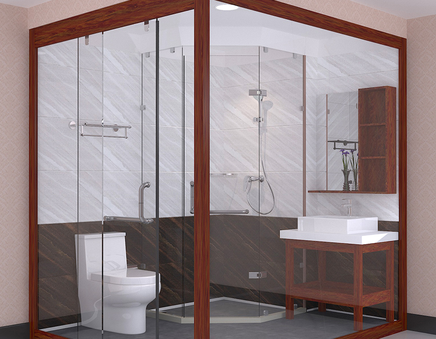 Unit Kamar Mandi Hotel Prefabrikasi dengan Panel Fiber Resin PEC dan Basis Keramik Lembut RTM