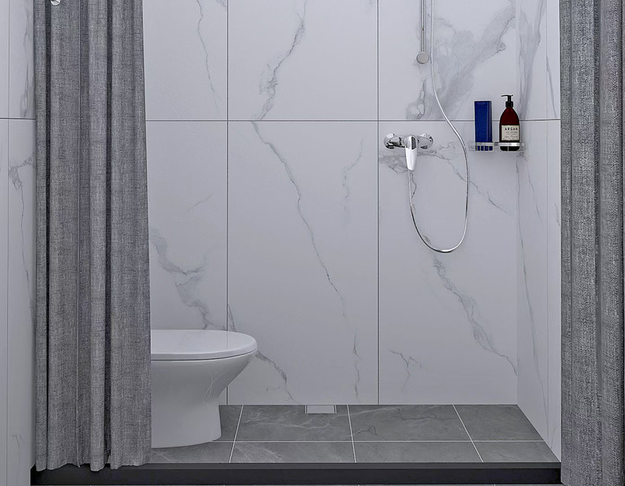 Unit Kamar Mandi Asrama Prefabrikasi dengan Sistem Panel Fiber Resin Full PEC