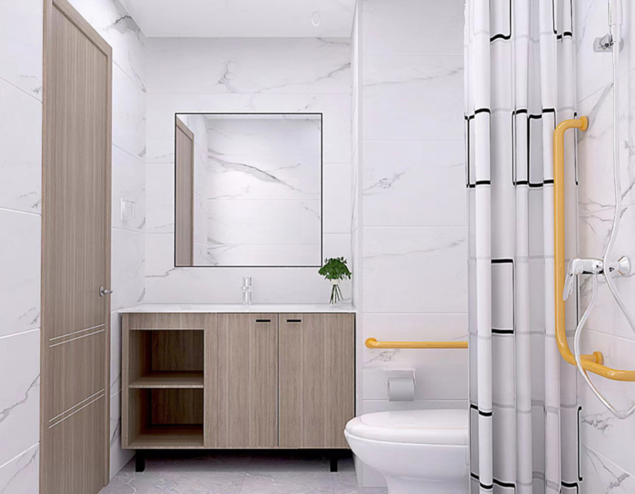 Kamar Mandi Modular Serat Resin PEC Semua Panel