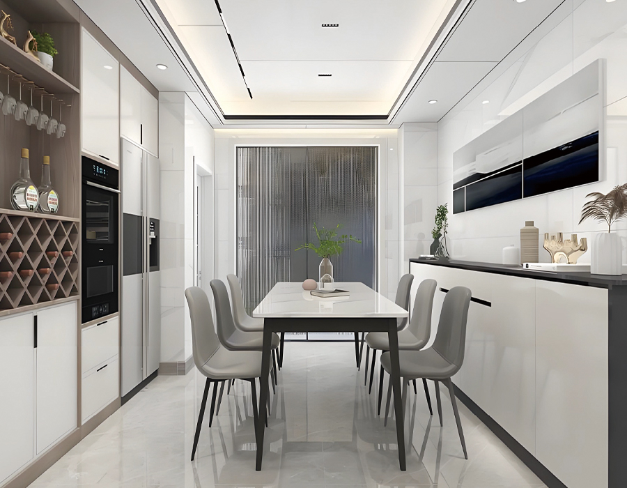 Dapur Terpadu Panel Dinding Lempengan Batu