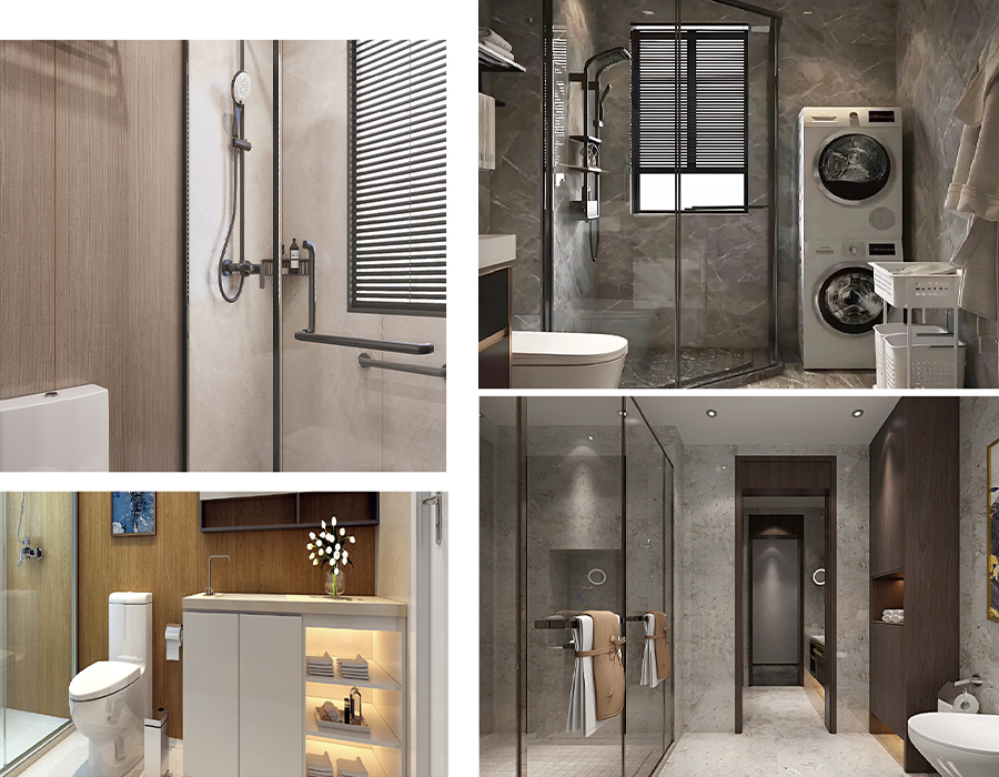 Kamar Mandi Terintegrasi Prefab Vertikal Papan Dinding PEC