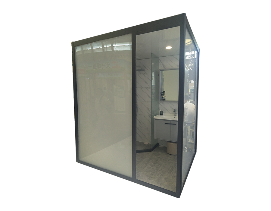 Kamar Mandi Rakitan Kaca Dinding Eksterior